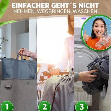 Deposit bottle collection container with lid and carry bag | Deposit container with slot | Ideal bottle organizer for collecting deposits, bottle collector, empty container for kitchen - black (Gray without print)