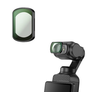 Набір магнітних фільтрів JJC 6в1 для DJI Osmo Pocket 3: ND8, ND16, ND32, ND64, ND256 та CPL поляризаційний фільтр для екшн-камери