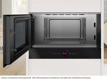 Вбудована мікрохвильова піч Bosch Serie 8 BFL523MW3, 38x50 см, 800 Вт, поворотний стіл 27 см, дверцята зліва, AutoPilot, LED-Touchdisplay