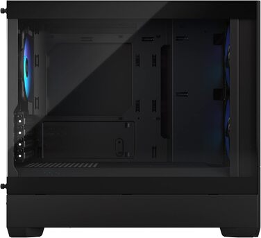 Корпус для ПК Fractal Design Pop Mini Air RGB Black з темперованим склом та сіткою Honeycomb Mesh – 3 RGB вентилятори, підтримка mATX