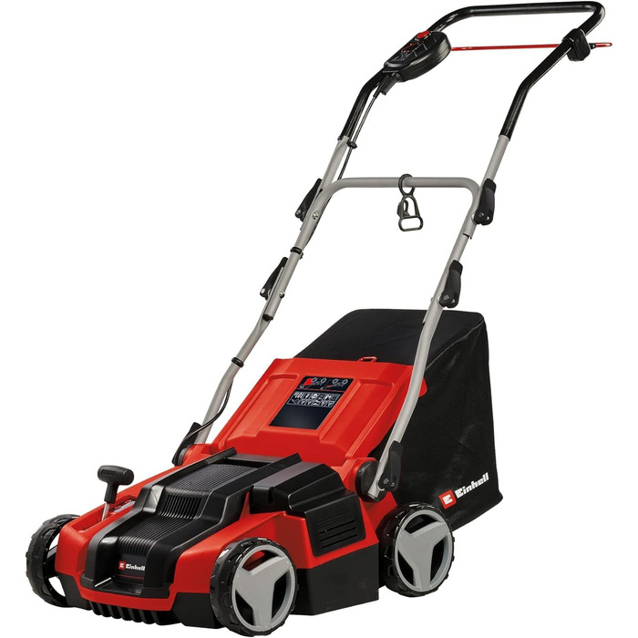 Einhell Electric Scarifier-Aerator GE-SA 1435/1 (1.4 kW, 35 cm working width, 4-stage depth adjustment, 28 L collection bag)