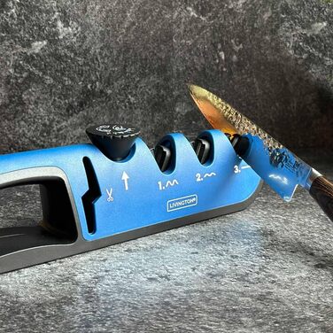 Набір Livington Blade Star - професійна точилка для ножів з регулюванням кута, ергономічна ручка, 2 шт.