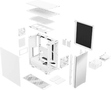 Комп'ютерний корпус Fractal Design Define 7 Compact - чорний (білий, суцільний)