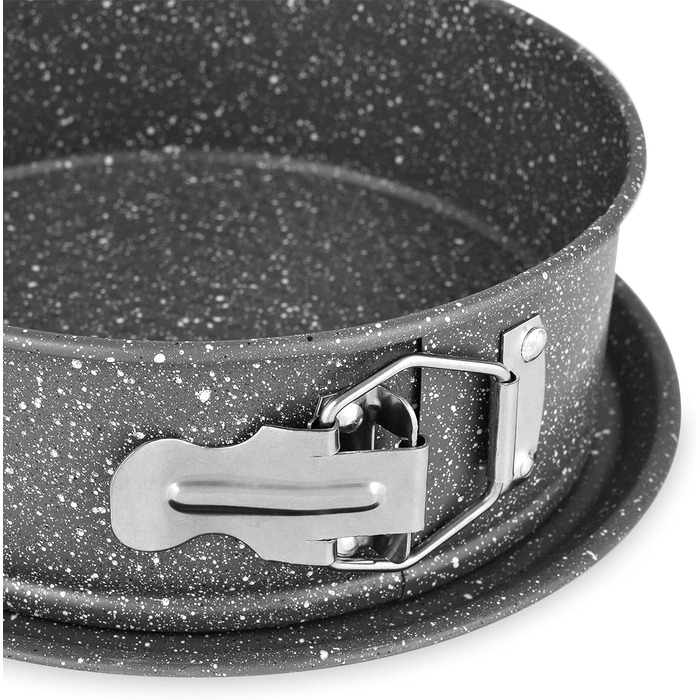 Форма для випічки Tognana Pure Roq, 22 см, знімні бортики, алюміній, чорна (7 дюймів)