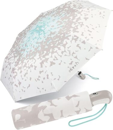 Жіноча парасолька ESPRIT Easymatic з автоматичним відкриванням - Butterfly kiss сіро-аква