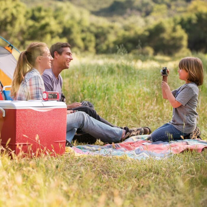 Радіо Midland ER210 NOAA: компактне, з ручним заводом, для сповіщень про погоду, AM/FM, SOS-ліхтарик