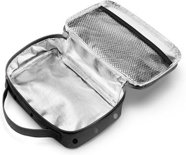 Термосумка Reisenthel Thermocase – компактна сумка-холодильник для косметики, ліків, перекусів та іншого – з водонепроникного матеріалу (Glossy Dots Black)