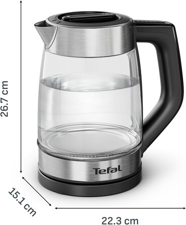Електричний чайник Tefal KI1R0DE0 зі сталі, 1.7 л, 2200 Вт, з фільтром від накипу та автоматичним вимкненням