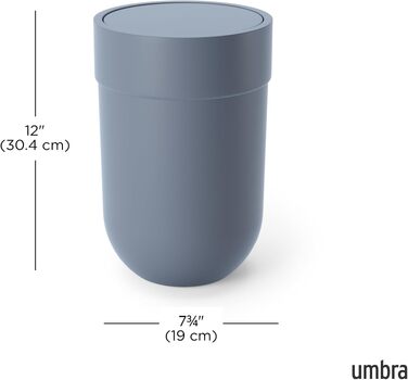 Сміттєвий кошик Umbra Touch з гойдальним кришкою, 6 л, колір сланцево-синій