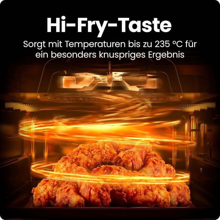 Фритюрниця Chefman 5.7L з Hi-Fry технологією, чорна: швидка, компактна, з антипригарним покриттям та сенсорним керуванням