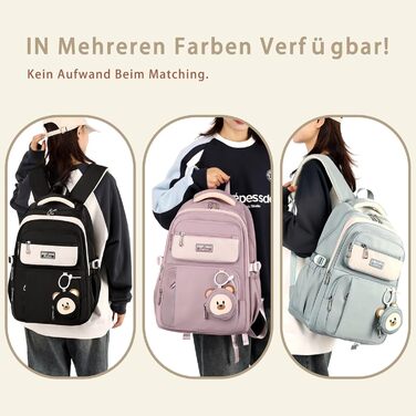 Шкільний рюкзак для підлітків (дівчаток та хлопців) - водонепроникний, великий, для школи та подорожей (сірий)