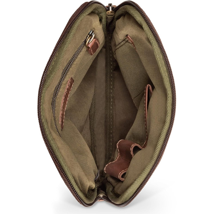 Сумка через плече LEABAGS з натуральної шкіри для чоловіків та жінок (Vintage Cognac)