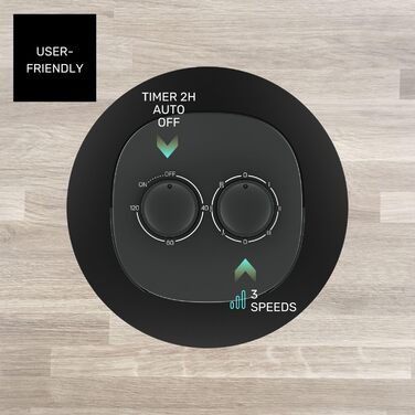 Турбовентилятор Taurus TF780 білий з пультом керування сірий, 120 Вт