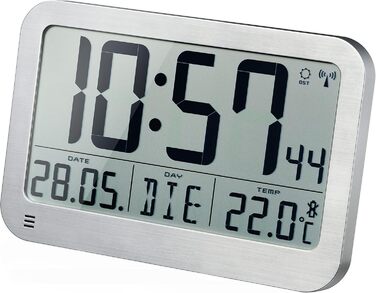 Bresser Wall Clock, Silver, 225x150mm