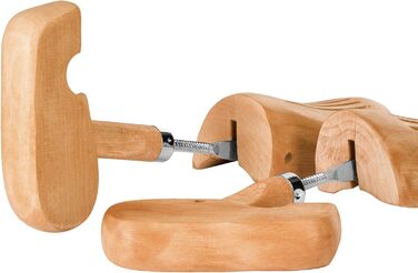 tectake 800592-2 Pair Lotus Wood Shoe Stretchers, Relief for Tight Spots, Universal for Women's and Men's Shoes - Various Sizes