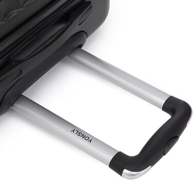 Набір валіз-ролерів (3 шт): M, L, XL, білий слонова кістка. Набір валіз з жорстким корпусом, коліщатками 360°, кодовим замком, зручною ручкою.