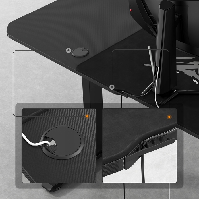 Ігровий стіл Diablo Chairs X-TENSIO 1600, чорний