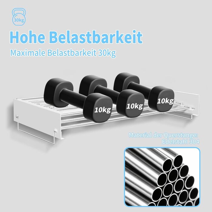 Настінний сушильник для білизни з довгими стрижнями, 5 ліній сушіння, розкладний, для ванної кімнати та вулиці (білий, 100 см)