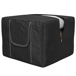 Сумка для зберігання Outsunny 600D Oxford, об'ємом 384 л, місткістю до 60 кг, з UV30+ захистом та водонепроникним покриттям, для кемпінгу та подорожей, 80 x 80 x 60 см, чорна | Aosom