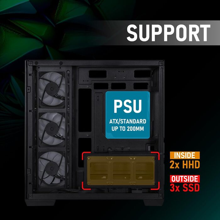 Корпус ПК BitFenix CETO Premium Edition Mid Tower (T10 Black)