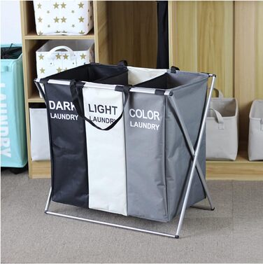YIHAOBOX Laundry Baskets Large Foldable Laundry Bag Dirty Basket Waterproof Clothes Classification Bathroom Organizer - Laundry Basket - Laundry Chest