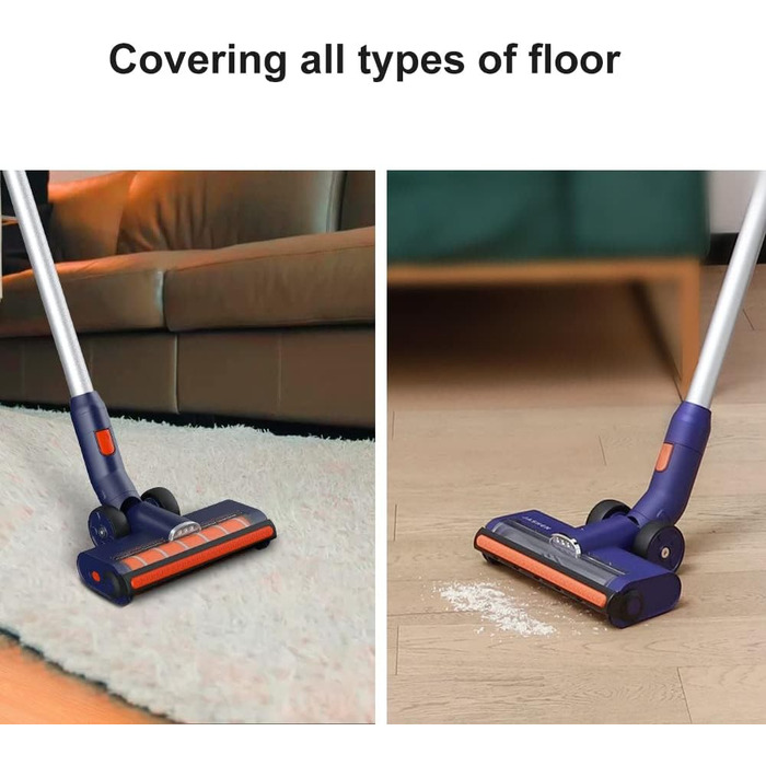 Акумуляторний пилосос JASHEN S18X: потужність 22000Pa, до 40 хв роботи, HEPA 13 фільтр, бездротовий, без мішка, об'єм контейнера 600 мл, ручний та вертикальний, з настінною підставкою та аксесуарами