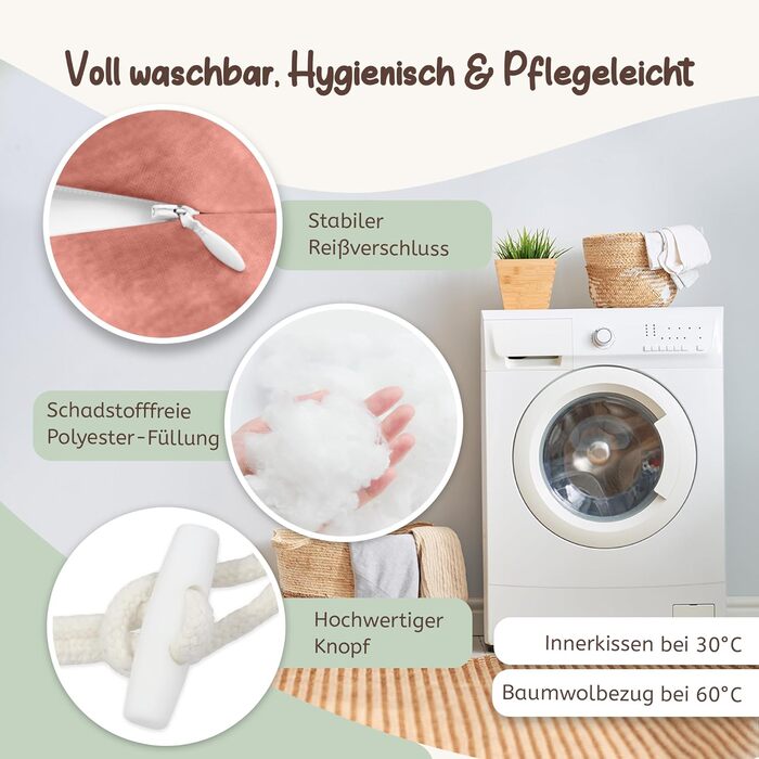 Подушка для вагітних Joyfill Stillkissen XXL, тестування акушерками, подушка для сну на боці, подушка для годування, м'яка муслінова наповнювач (Лосось, 170 см)