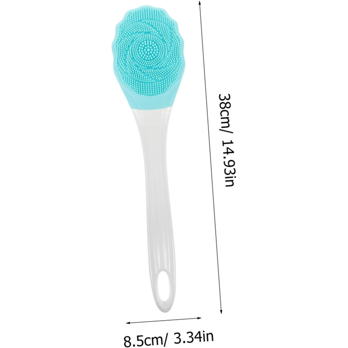 1 Piece Bath Brush Bath Scrubber Back Shower Scrubber Electric Cleaning Brush Shower Brush Back Shower Scrubber Blue