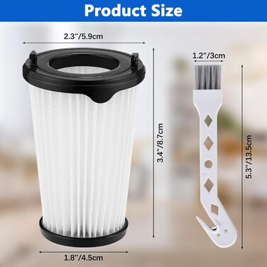 Замінні фільтри для пилососів AEG CX7, QX8 (8 шт.) - HEPA, з щіткою для чищення