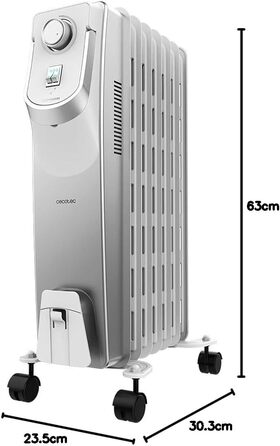 Масляний радіатор Cecotec ReadyWarm 11000 Space 360º Black – 2500 Вт, 11 секцій, 3 режими, для кімнат до 28 м²