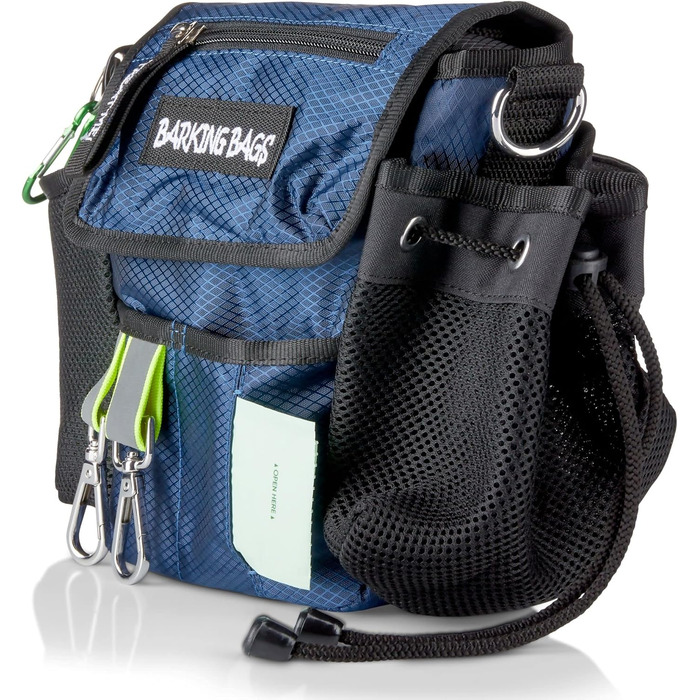 Сумка для собак, стильна, водонепроникна, з органайзером для ласощів та відходів (Блакитна)