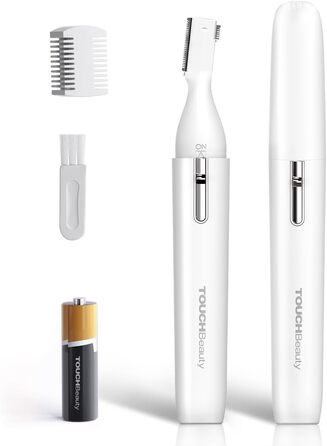 TOUCHBeauty AG-1658W: Професійний триммер для тіла та обличчя (білий) - для носа, брів, вух та обличчя