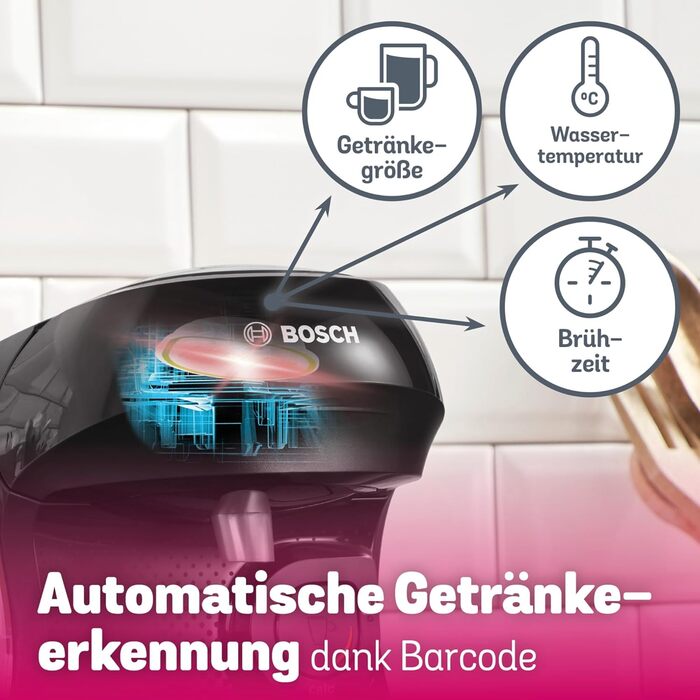 Кавомашина Tassimo Happy TAS1002N від Bosch: понад 70 напоїв, автоматична, для будь-яких чашок, компактна, 1400 Вт, колір антрацит