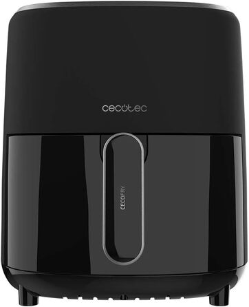 Фритюрниця без олії Cecotec Cecofry Fantastik Window 4000, 4 л, 1400 Вт, 9 програм, сенсорне управління, PerfectCoo, 80-200°C, таймер, чорний