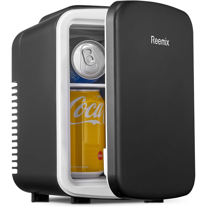 Reemix Mini Fridge - 4L / 6 Can Capacity - Portable Cooler & Warmer