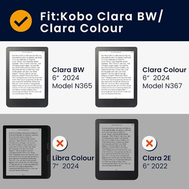 Чохол kwmobile для Kobo Clara BW/Clara Colour/Tolino Shine (5) / Shine Color - чохол з штучної шкіри, принт 