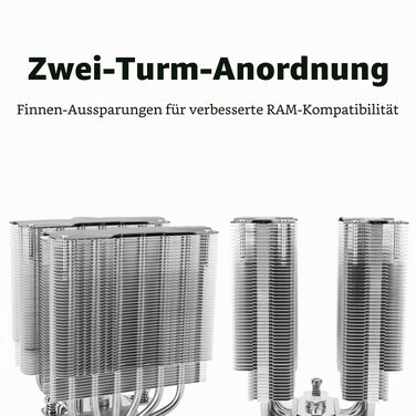 Кулер для процесора Thermalright Peerless Assassin 120 (PA 120), 6 теплових трубок, 2 вентилятори 120мм PWM TL-C12, AGHP, для AMD AM4/AM5, Intel LGA 1700/1200/115x/2011