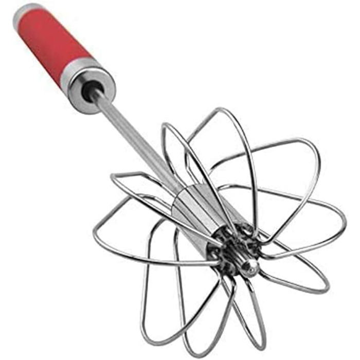 Ручний вінчик з нержавіючої сталі з 3 вінчиками для збивання молока та інших продуктів