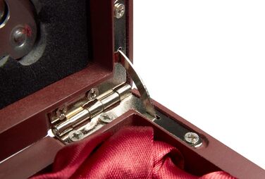 Набір аксесуарів для бару BRUBAKER 6-в-1 з ящиком для вина - дизайн з благородного дерева - набір сомельє з нержавіючої сталі з виливальником + пробкою + термометром для вина + кільцем від крапель - подарунковий набір сріблястого кольору