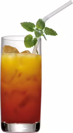 WMF Easy Long Drink Glasses Set, 6-Piece, 350ml Cocktail Glasses, Crystal Glass, Dishwasher Safe, Shatterproof
