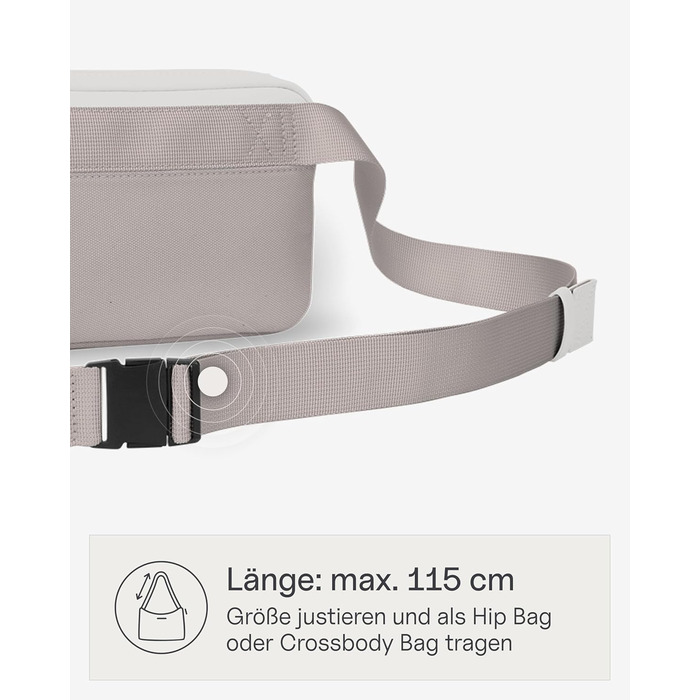 Kapten & Son Bauchtasche Bergen: жіноча/чоловіча сумка через плече, 0.8 л, колір Muted Clay