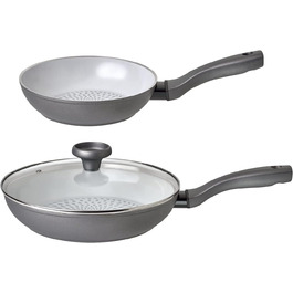 Prestige Earth Pan Stockpot Induction - 28cm / 7.5L - Non-Stick Ceramic, Recycled & Recyclable, Non-Toxic, Dishwasher Safe, Easy-Grip Handles (Pot with Lid, 20/28cm)