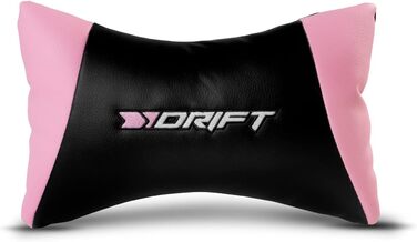 Ігрове крісло DRIFT DR175PINK, екошкіра, 2D-підлокітники, клас 4, рожево-чорне