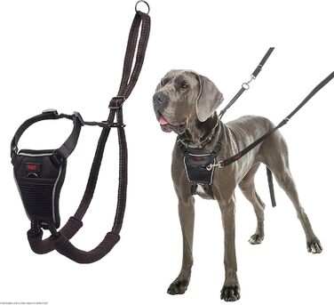 Нашийник HALTI No Pull для собак великих порід, чорний, запобігає тягні, великий розмір