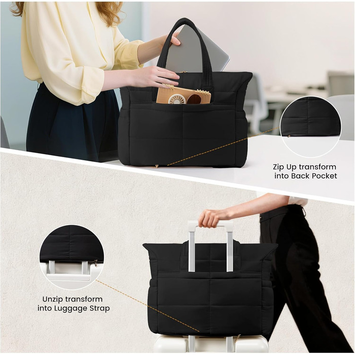 Сумка для ноутбука LOVEVOOK, чорна, 15.6 дюймів (для жінок)