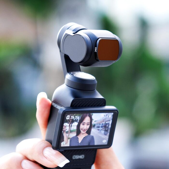 Набір магнітних фільтрів JJC 6в1 для DJI Osmo Pocket 3: ND8, ND16, ND32, ND64, ND256 та CPL (поляризаційний), світлофільтри для екшн-камери