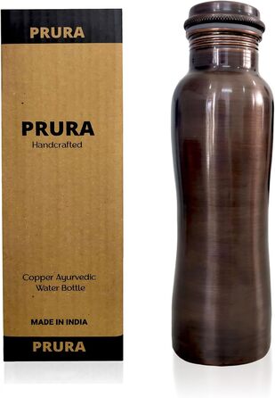 Copper Water Bottle with Diamond Cut Design, Leak-Proof, Ayurvedic Drinking Vessel, Copper Vessel for Sports, Gym, Outdoors, Yoga (Design 22)
