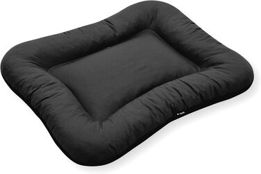 Ліжко для собак середніх розмірів 4L Textil KLEO, водонепроникне, знімний чохол, 90x70 см (темно-зелене)