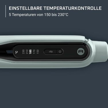 Випрямляч для волосся Rowenta Thermoglide SF5120E0 Titanium, 5 режимів (170-230°C), чорний/синій