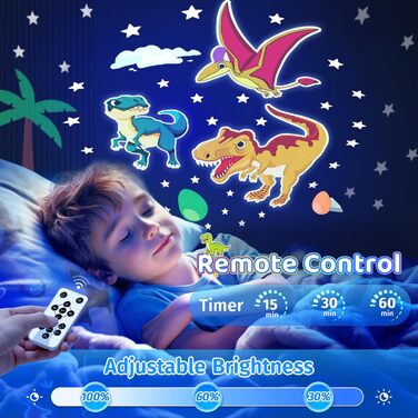 Дитячий нічник-проектор зоряного неба з Bluetooth, 15 фільмів, LED нічна лампа для дитячої кімнати, проектор зоряного неба, декор для дітей та немовлят